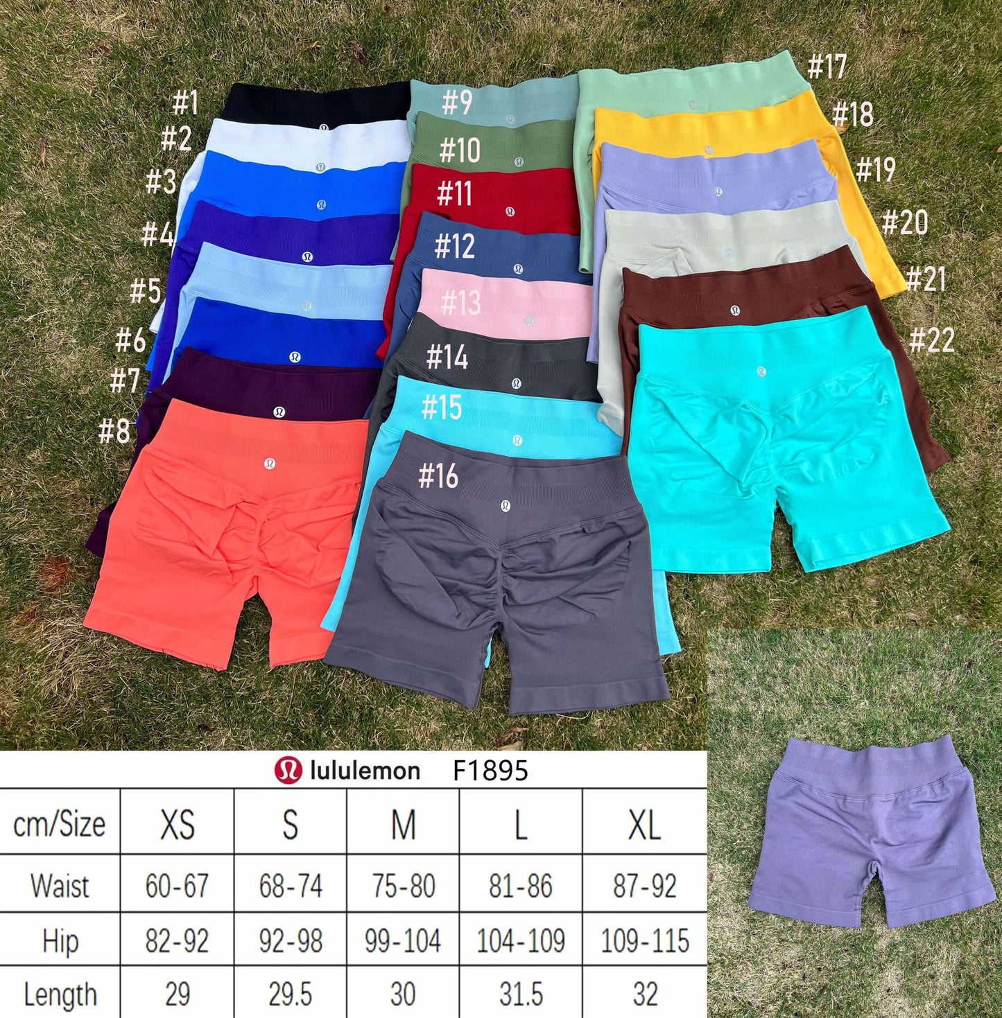 π Lu Scrunch Shorts (Style 1-16)