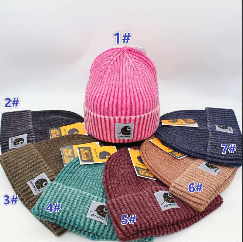 Chartt Pattern Hats Ribbed