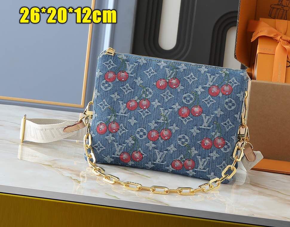Cousin Cherry Denim Bag