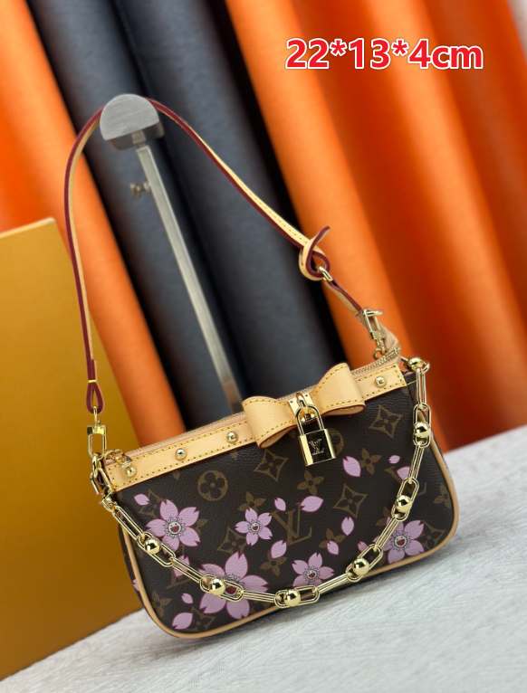 L TM Flower Shoulder Bag