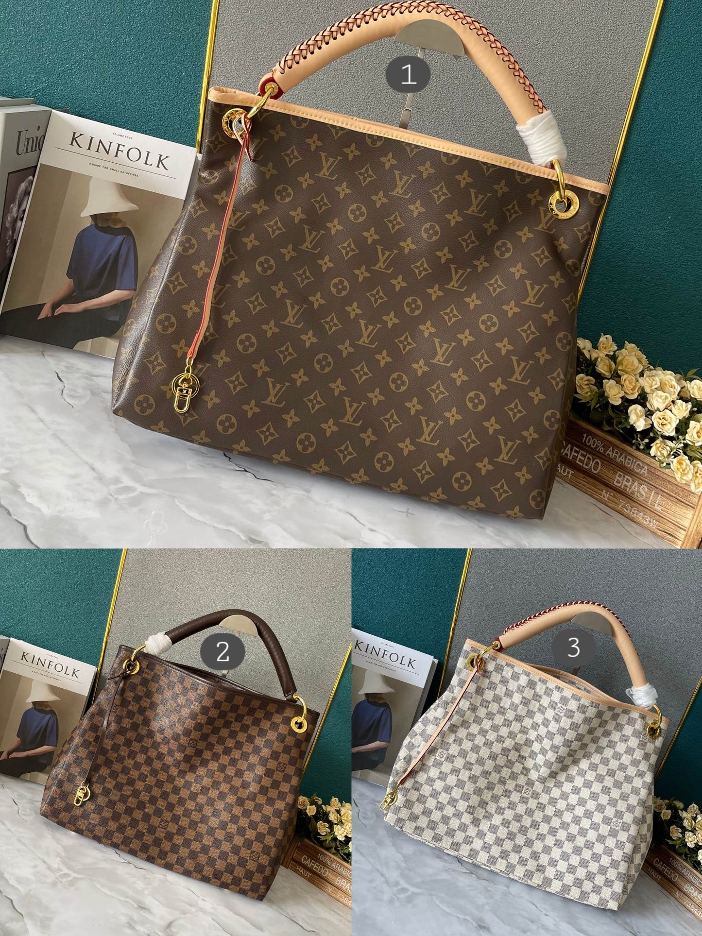 L Braided Handle Bags