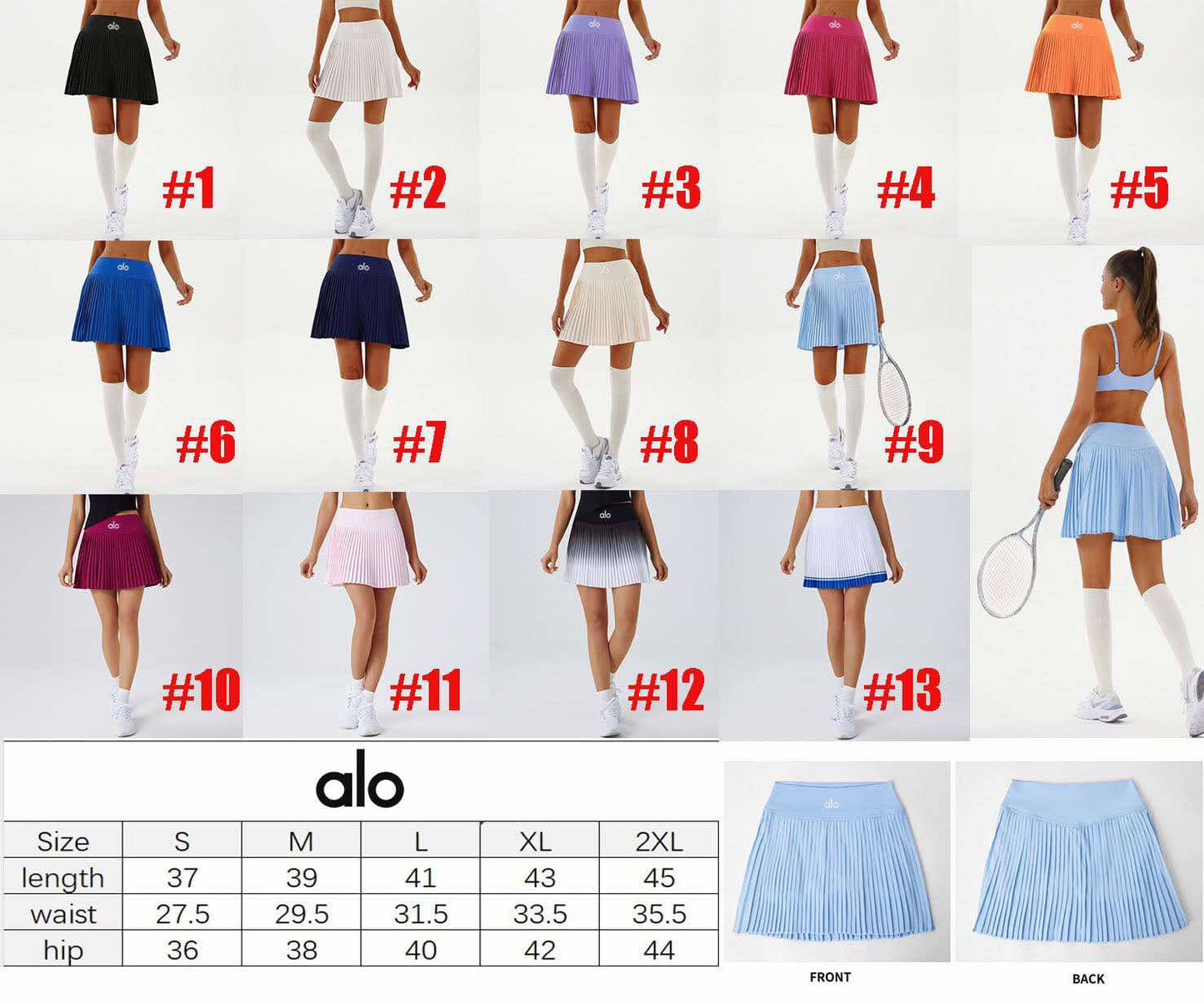 A.L.O Pleated Tennis Skirt