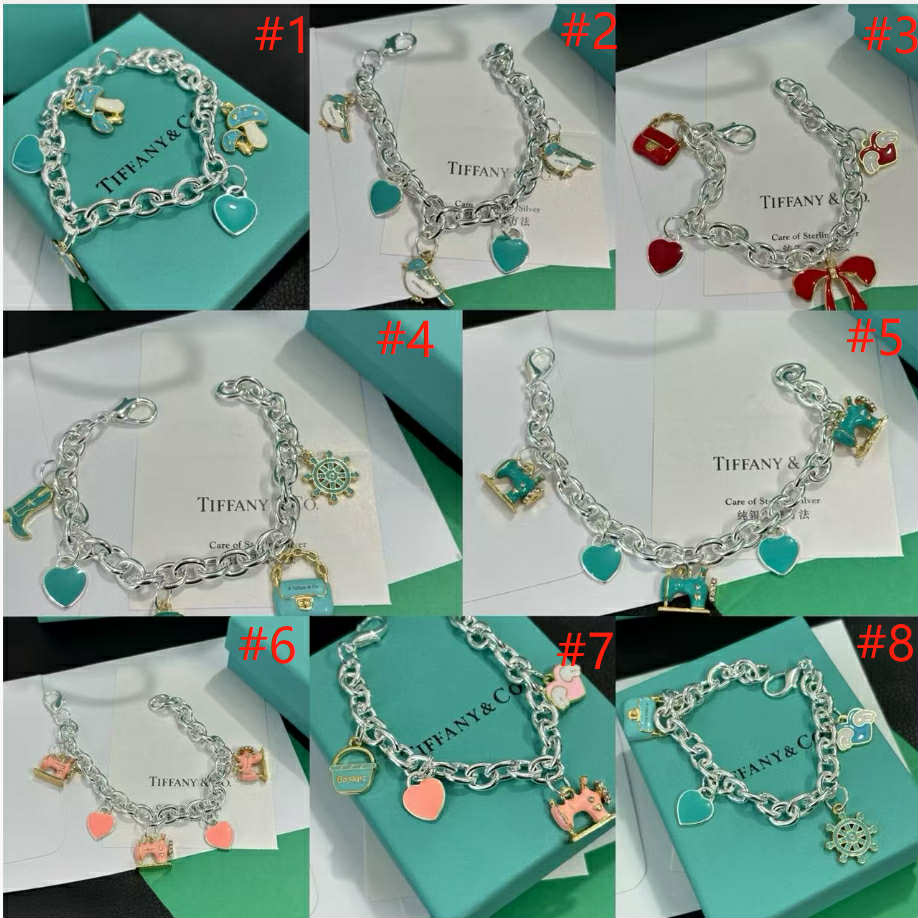 T&C Hearts Charm Bracelets 1-8