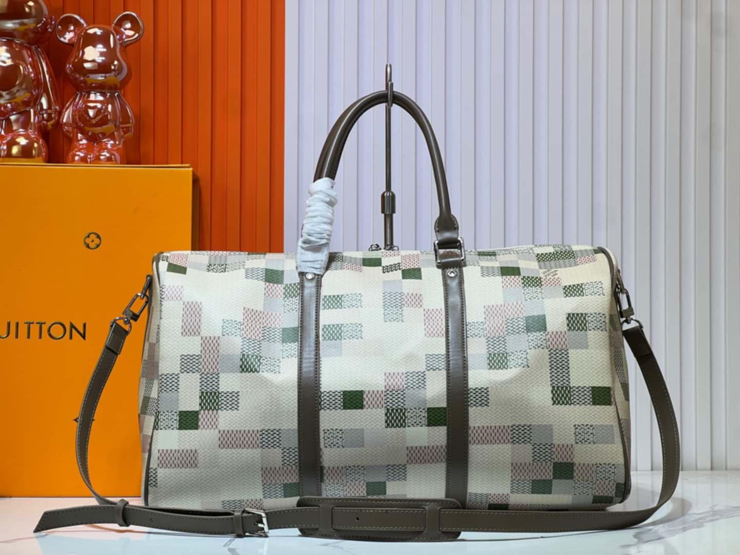 Boujee Check Duffle