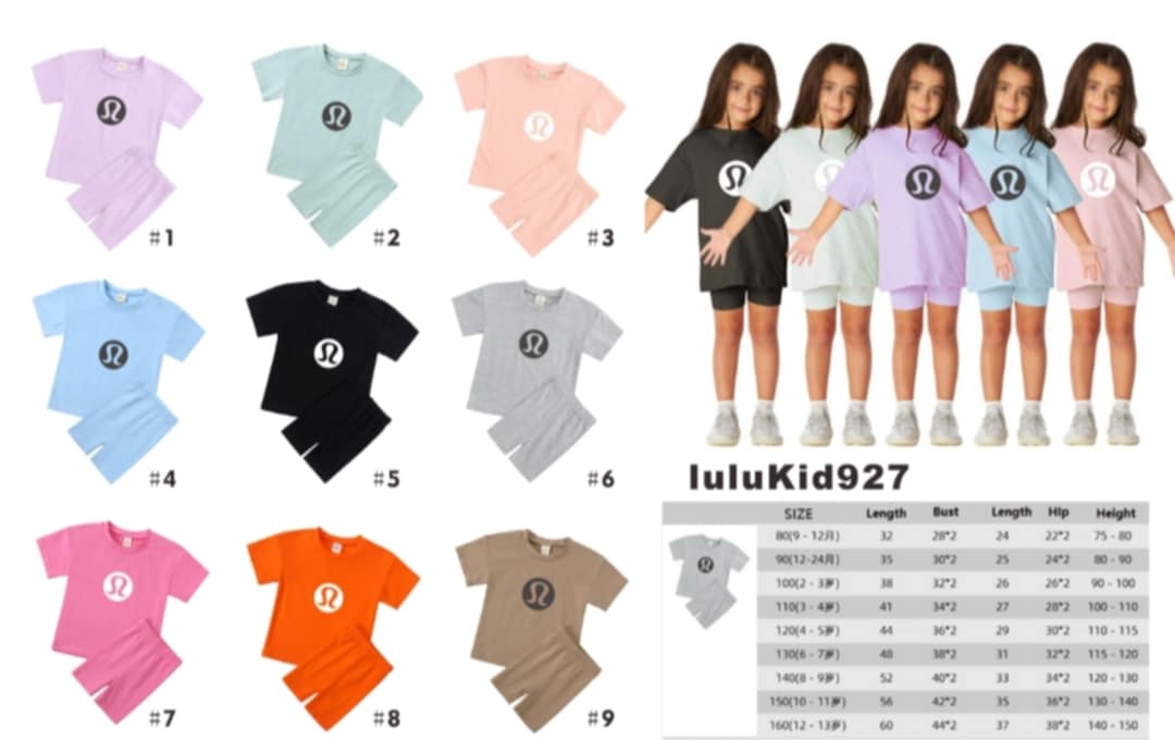π Lu Kids Short & Tshirt Sets