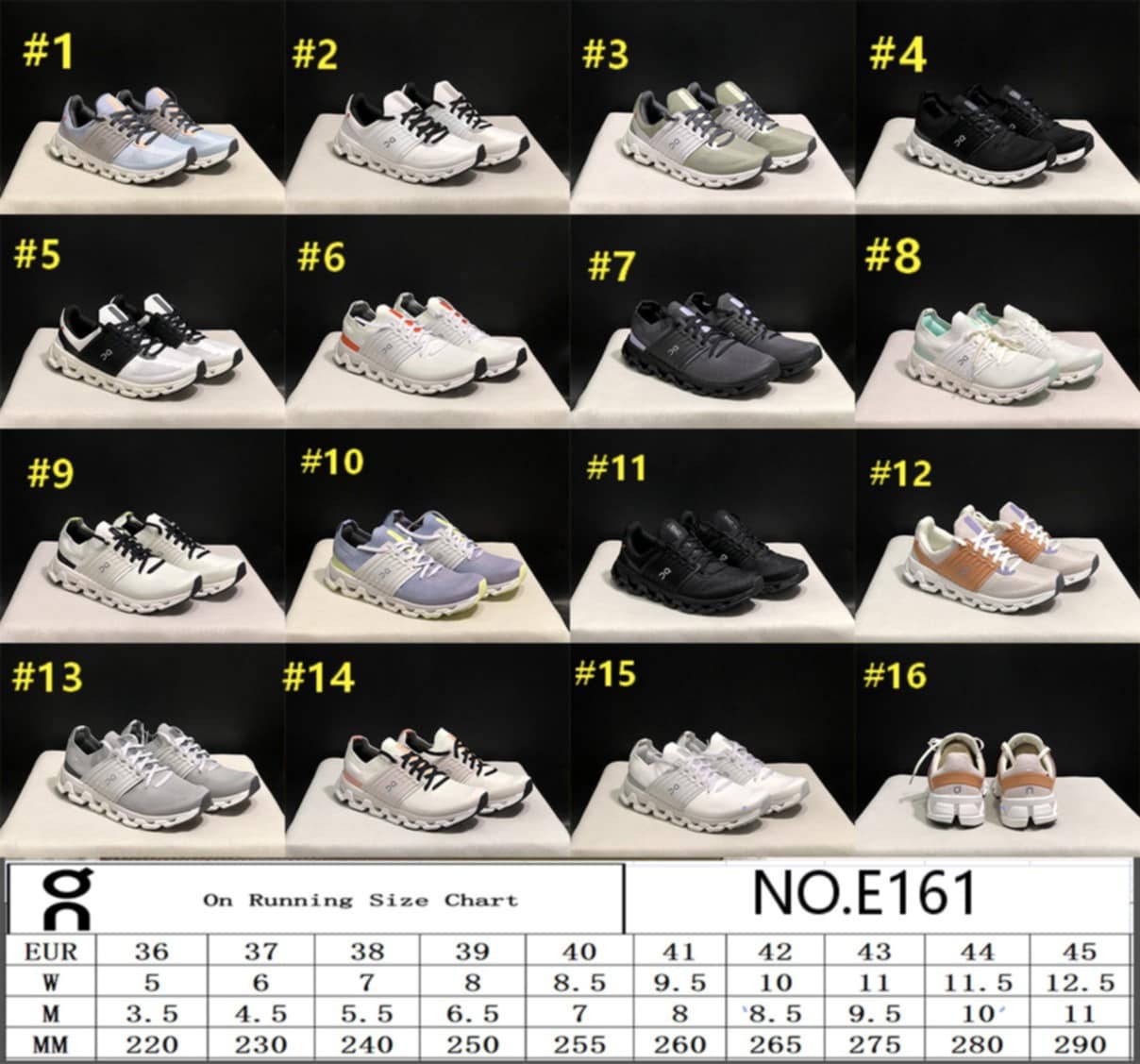 On C Swift Shoes (Style 1-8)