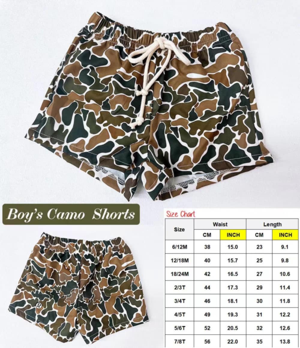 Boys Camo Shorts