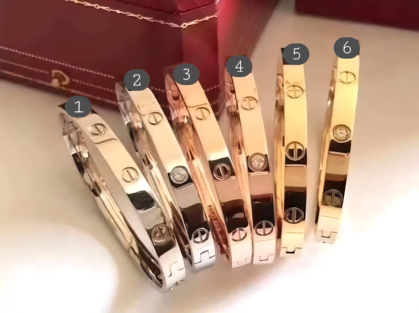 Carti Bracelet Styles 1-6