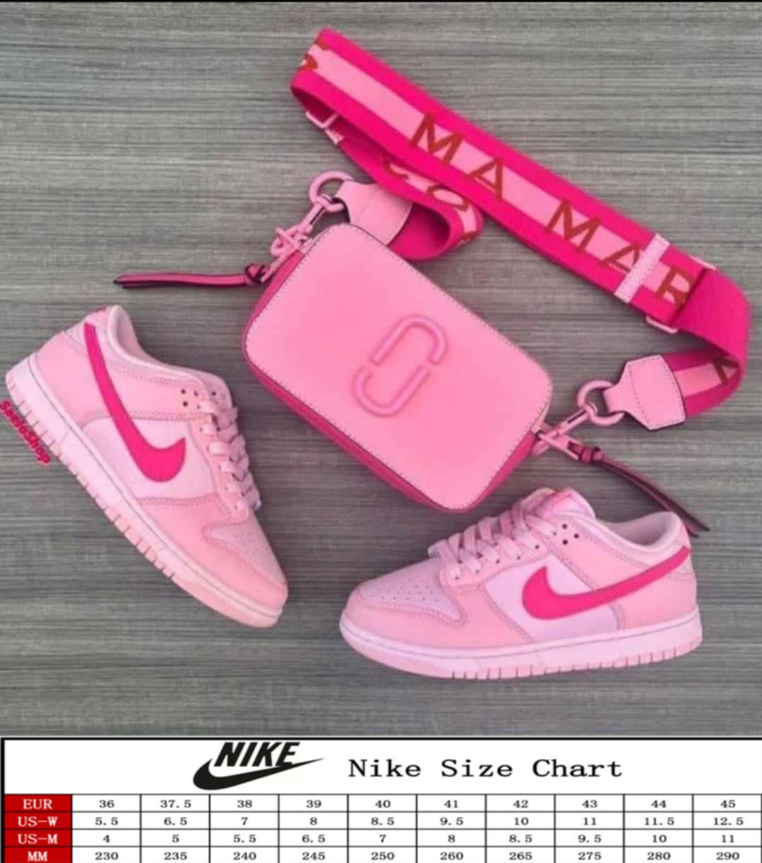 NKE Shoe/Bag Pink on Pink