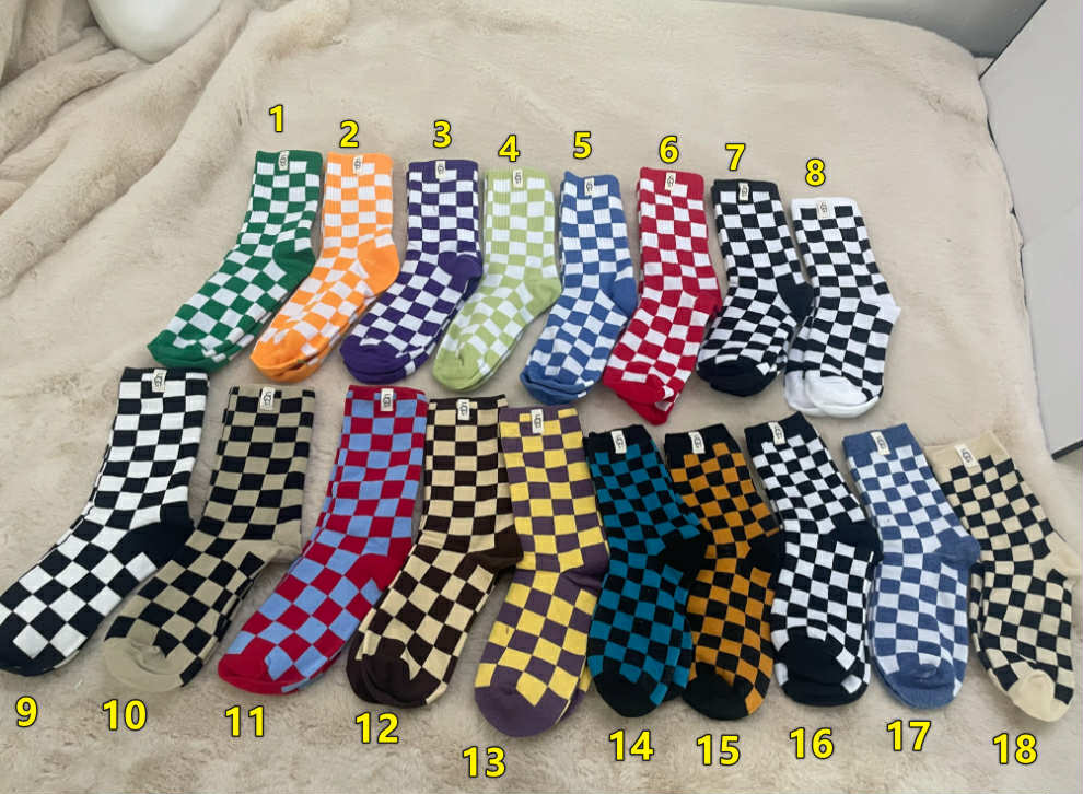 U Socks 16 Checker
