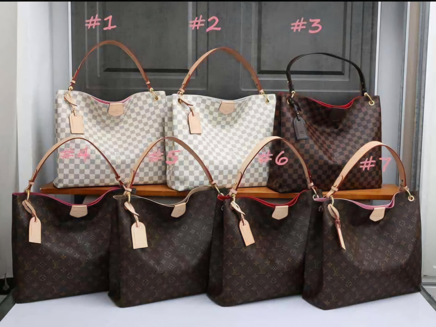 L Mono Graceful Bags 1-7