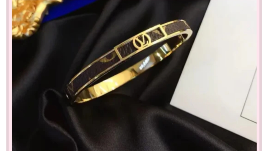 L Mono/Logo Bangle Bracelet