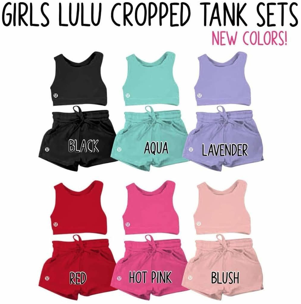 π Lu Kids Cropped Tank Sets New Colors