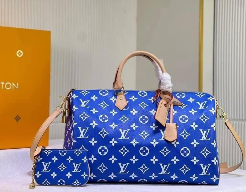 Royal Blue Mono Duffle