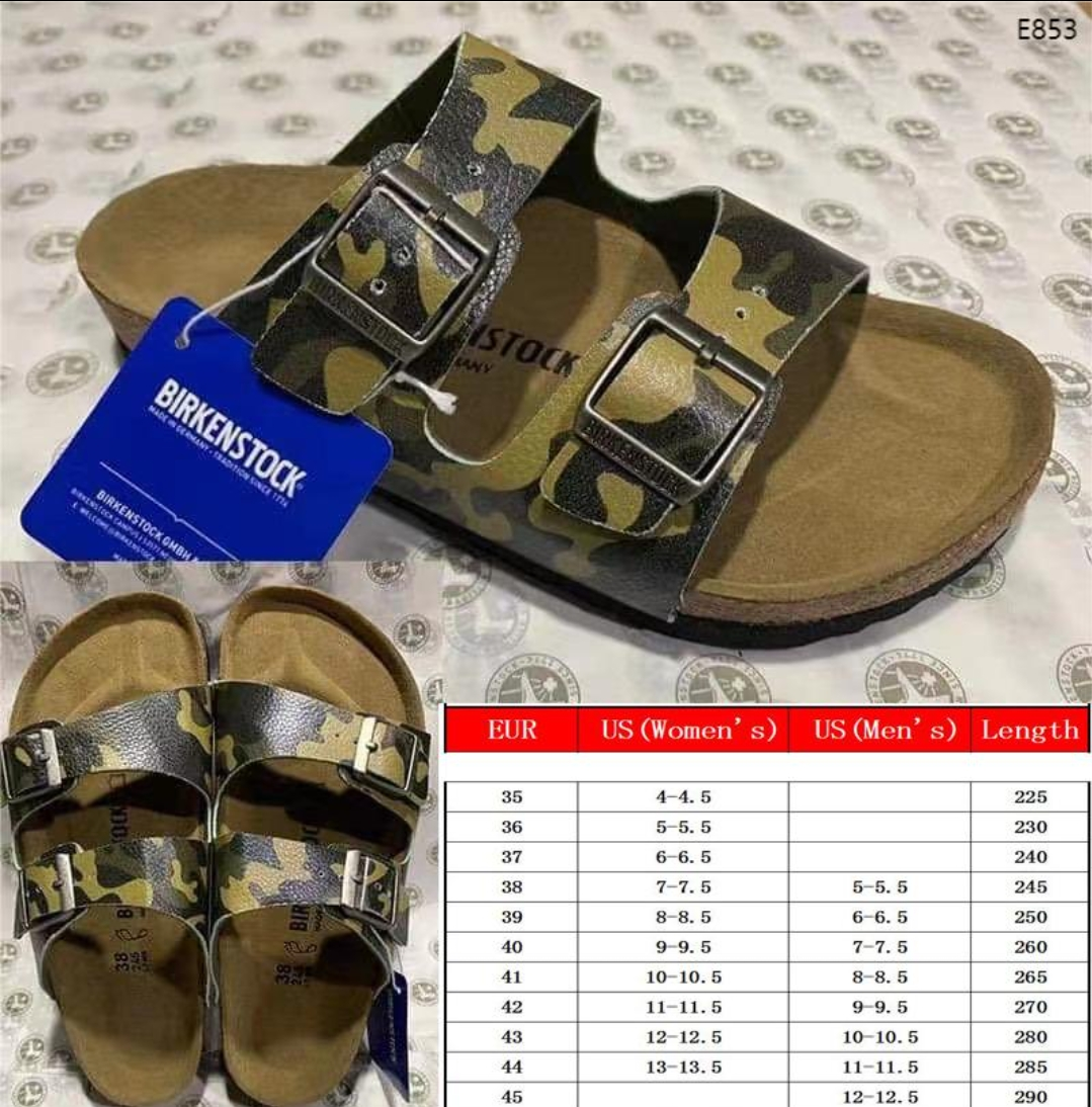 B-irk Camo Sandals