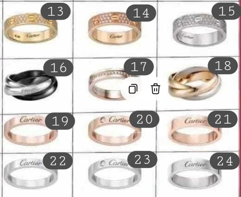Carti Variety Rings 13-24