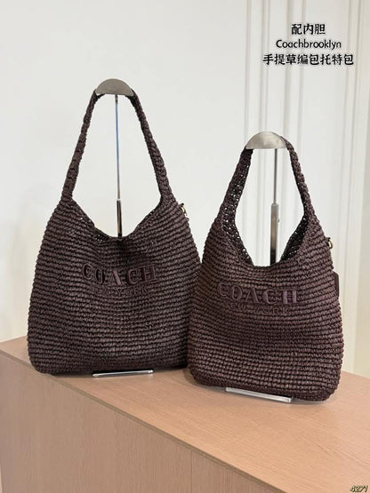 Woven beach tote