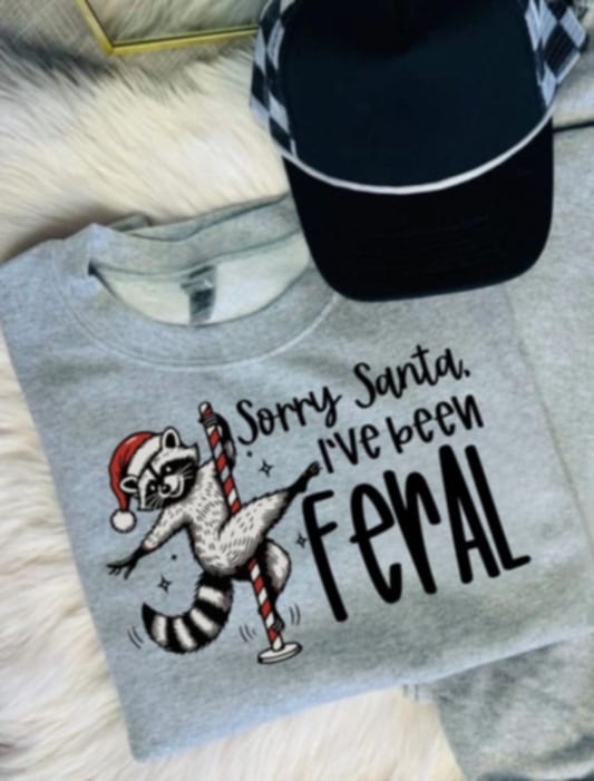 Feral Santa Graphic Tee or Pullover