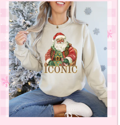 Iconic Santa Graphic Tee or Pullover