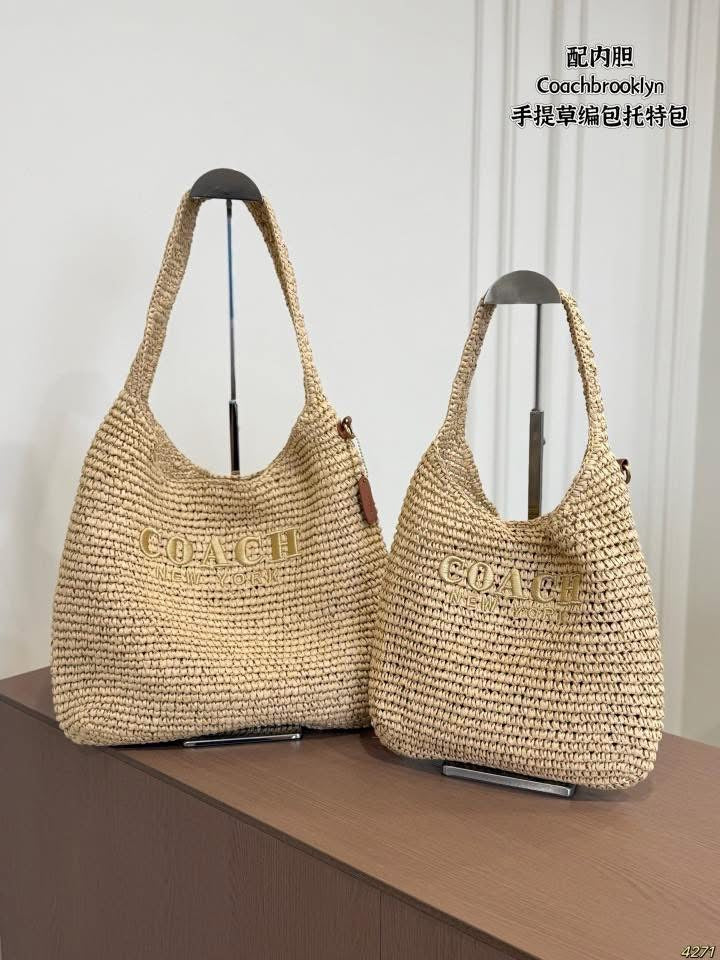 Woven beach tote
