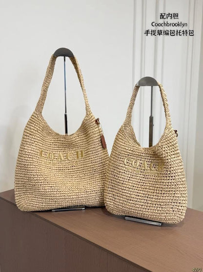 Woven beach tote