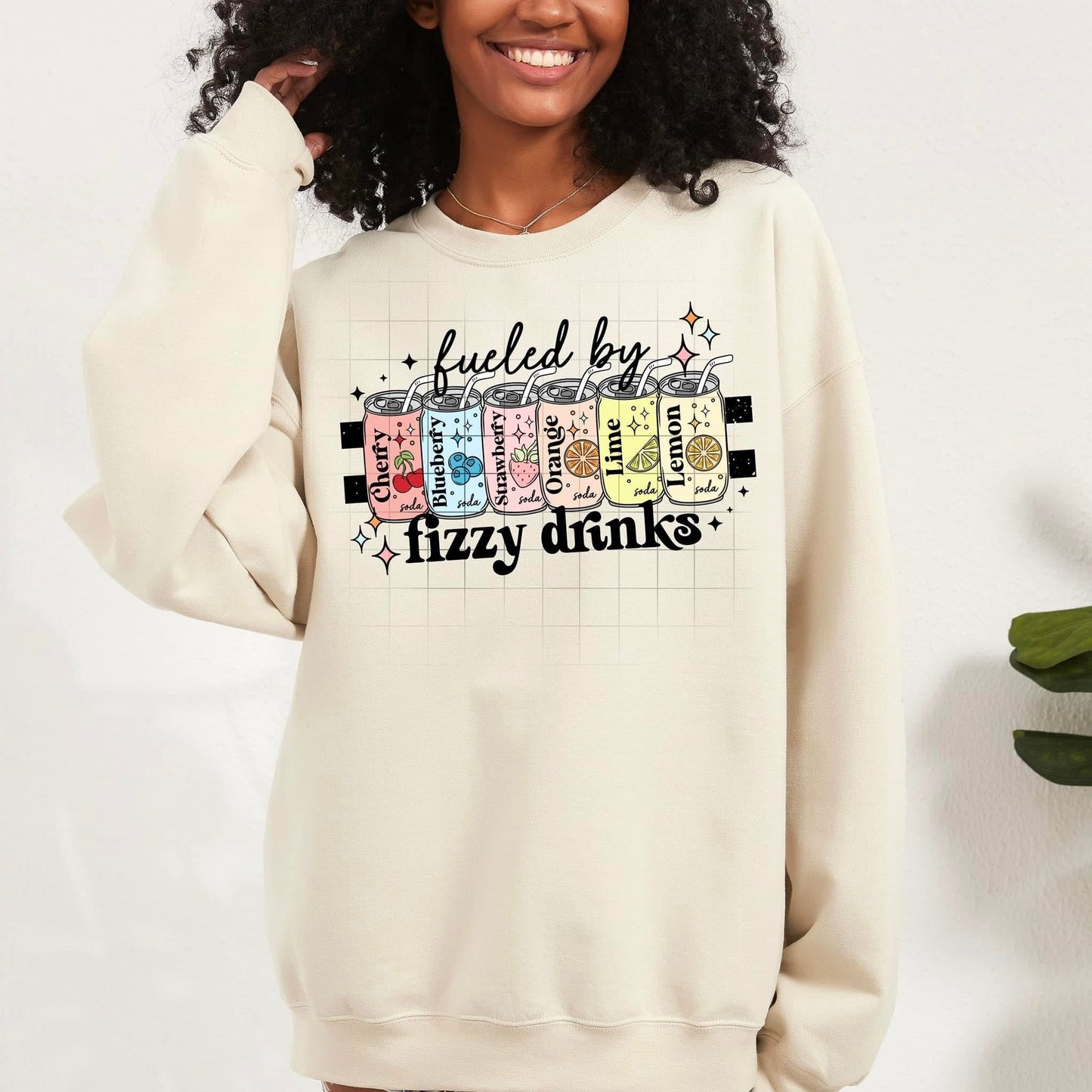 Fizzy drinks ADULT TEE OR PULLOVER
