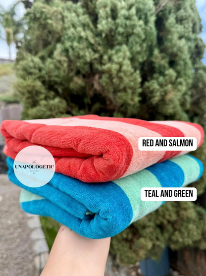 Custom name embroidered towels