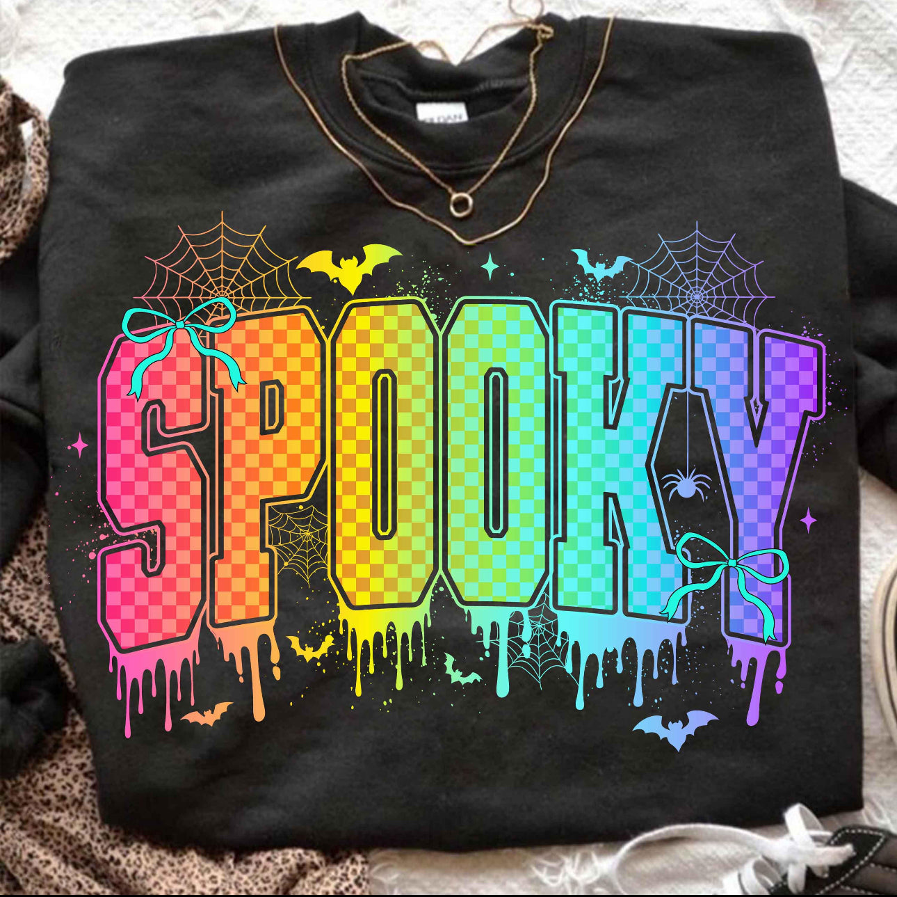 Vibrant Spooky Pullover