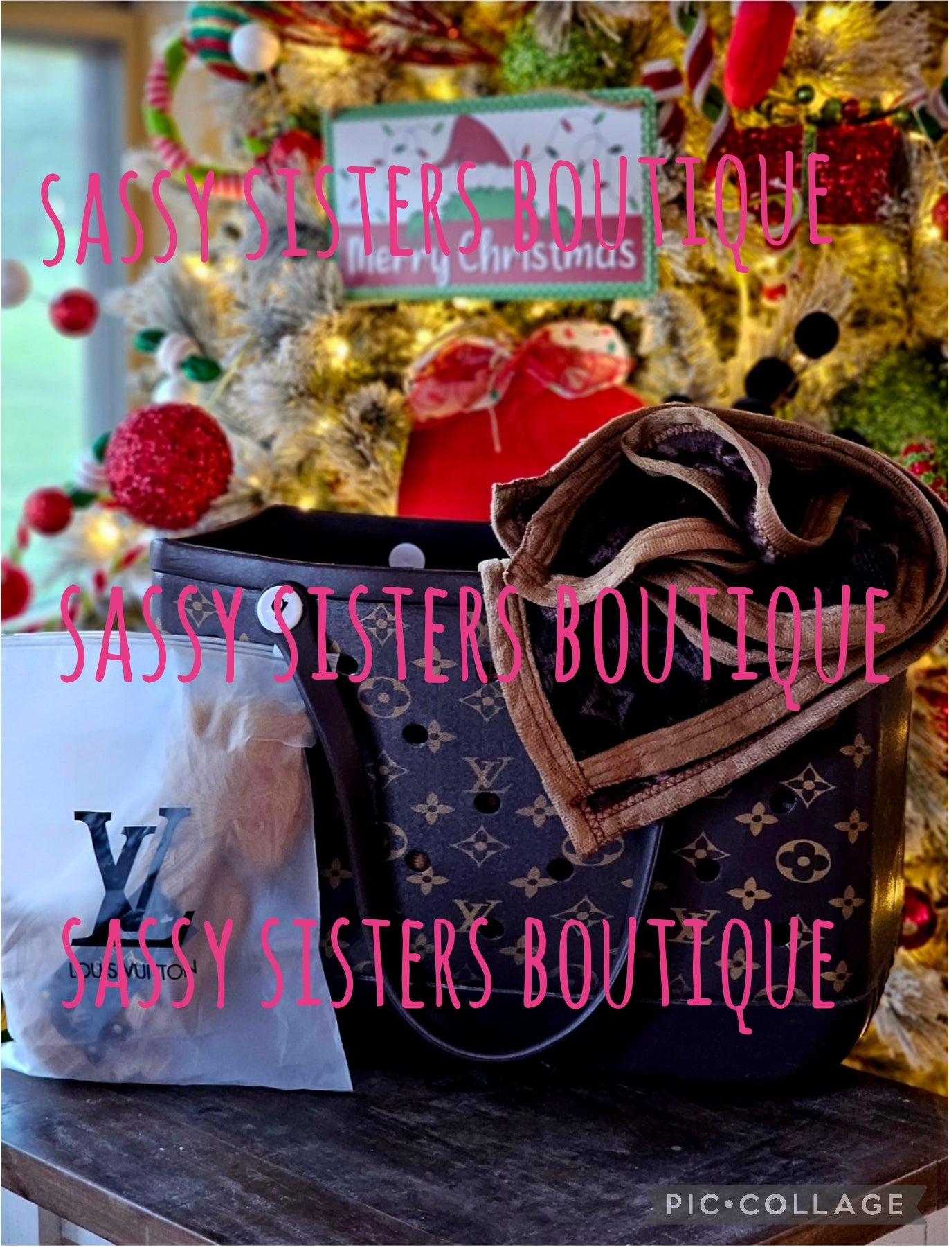 JUMBO Boujee sassy sisters Christmas Basket