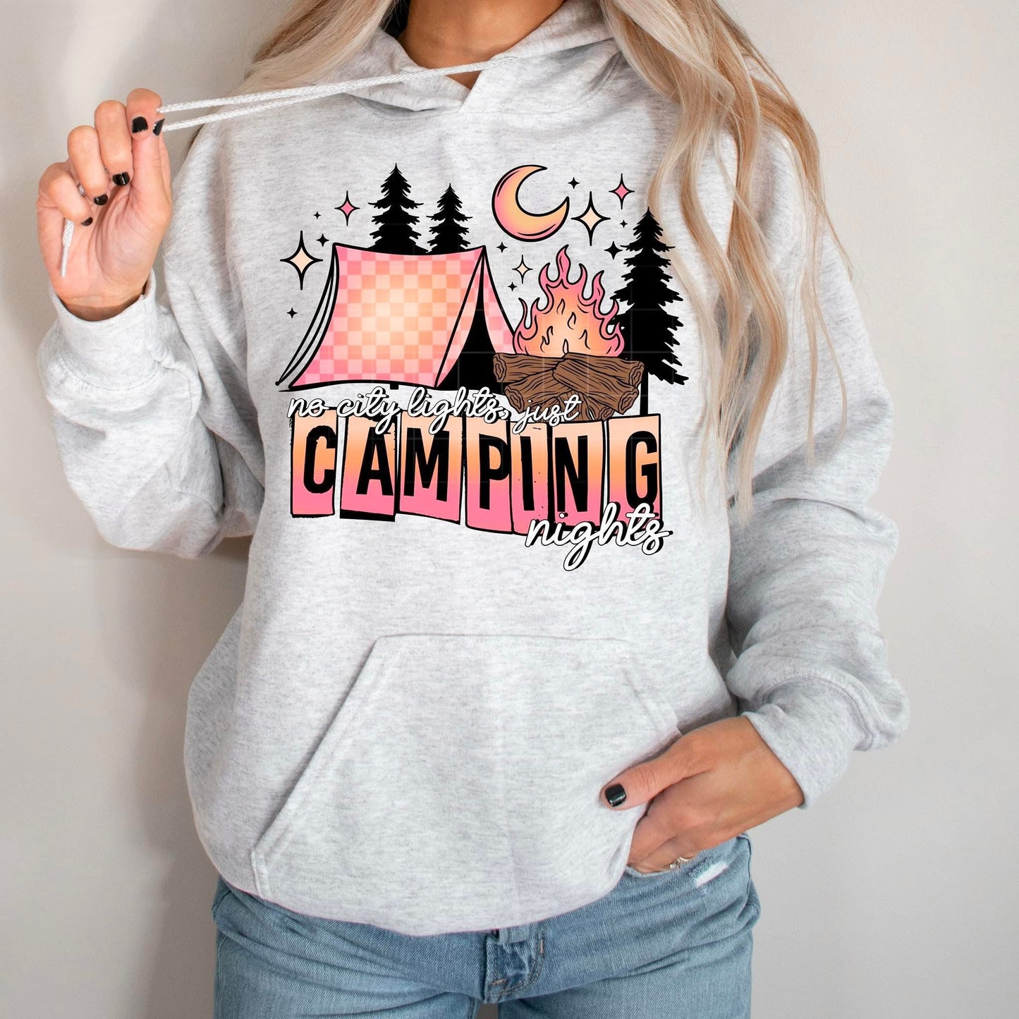 Camping ADULT TEE OR PULLOVER