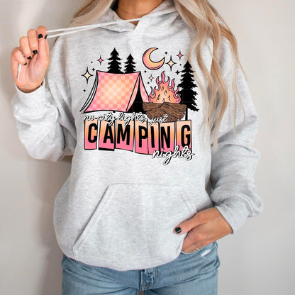 Camping ADULT TEE OR PULLOVER