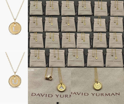 What a deal Wendsday David initial necklace