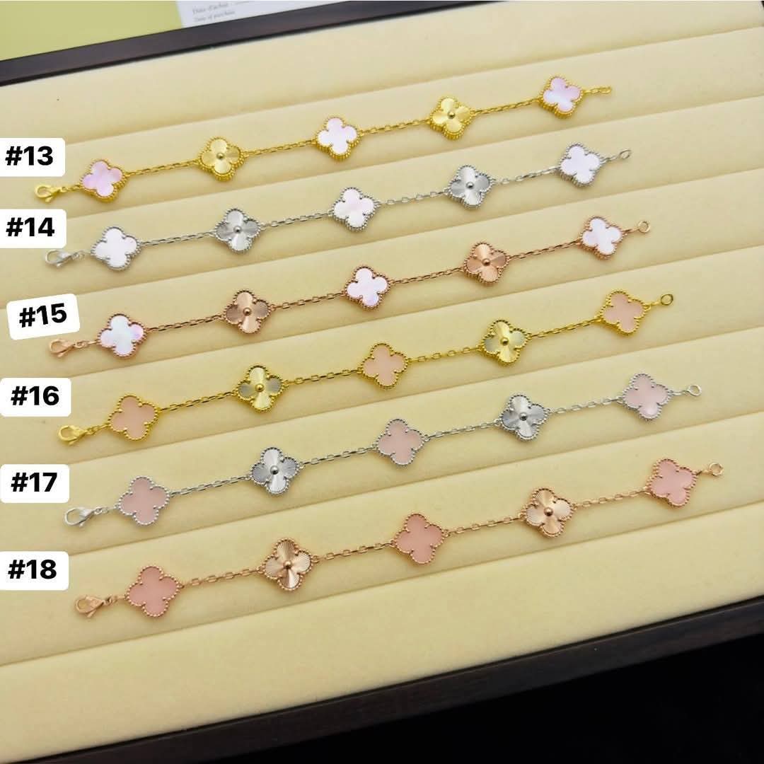 Clover Bracelets Pink