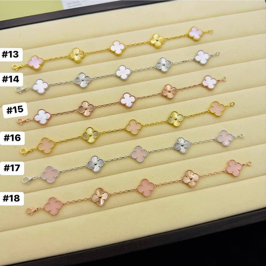 Clover Bracelets Pink