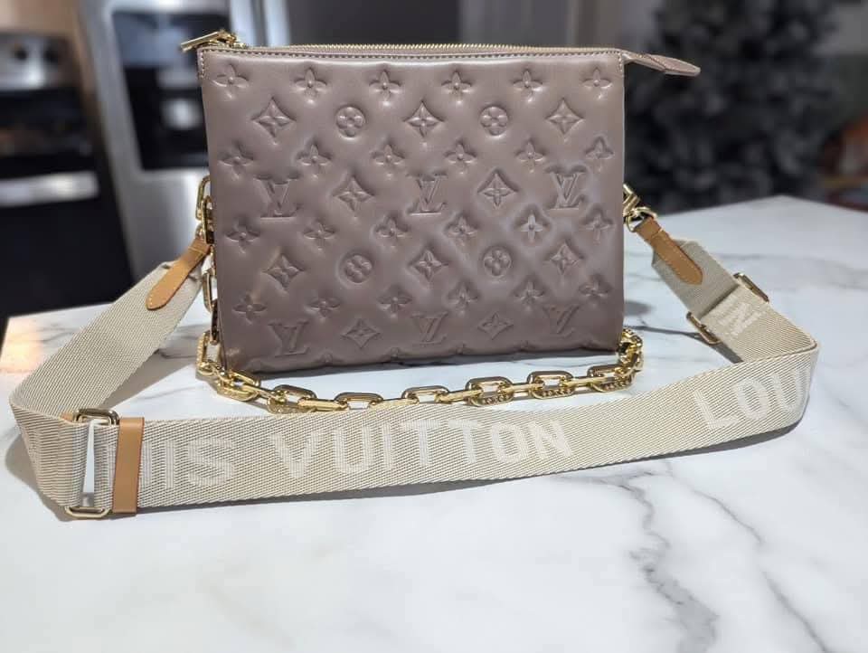 L Taupe Coussin Bag