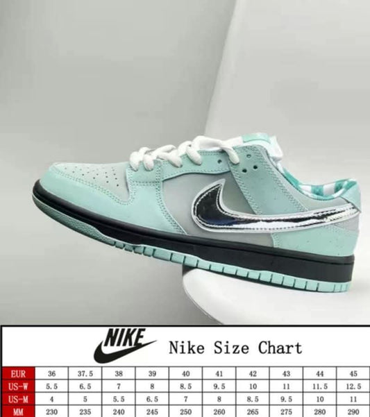 NKE T Blue/ Silver