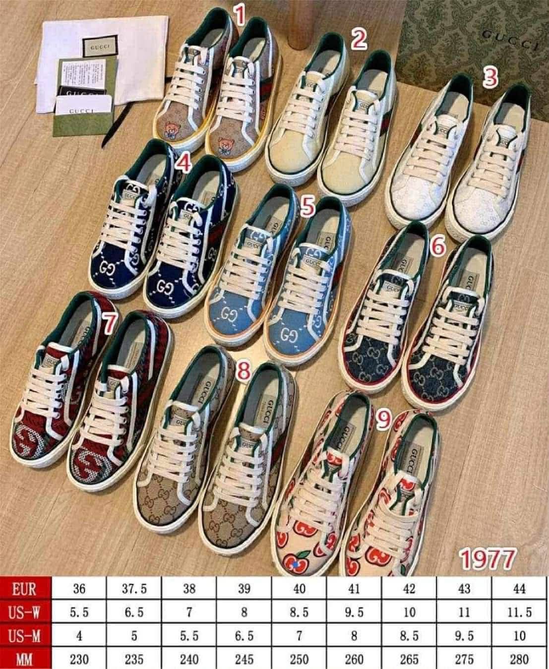G*G  Sneakers 1-9