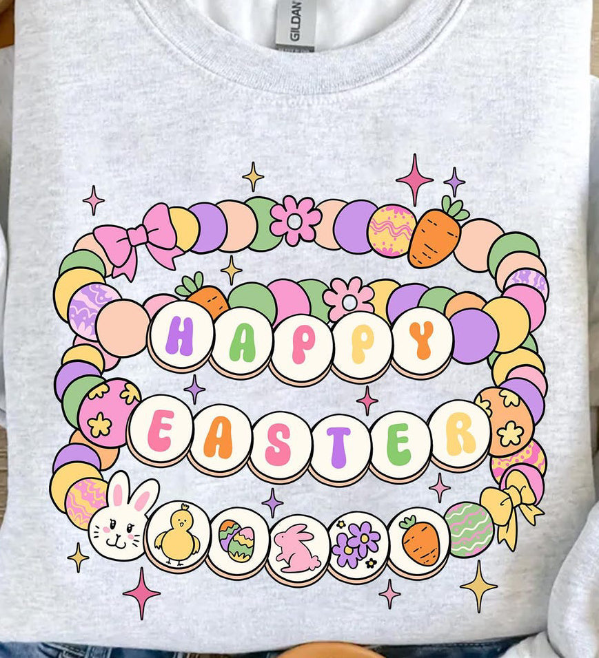 Happy Easter bracelet ADULT TEE OR PULLOVER