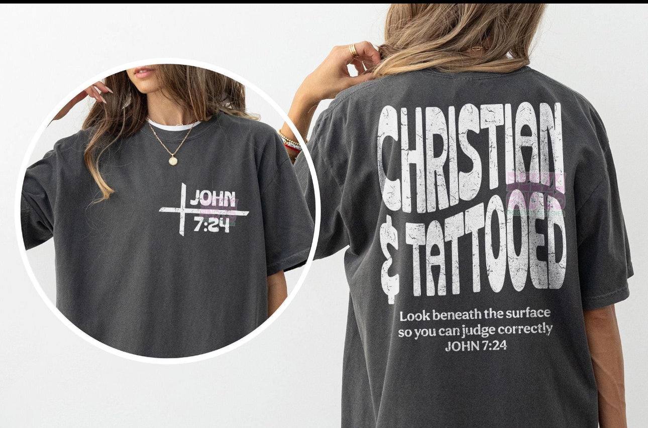 Christian & Tattooed ADULT TEE OR PULLOVER
