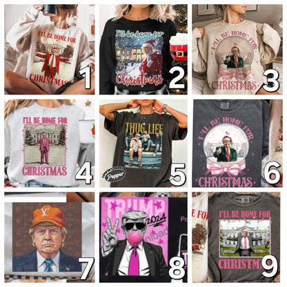 Christmas Trump Graphic Crewneck/Tees