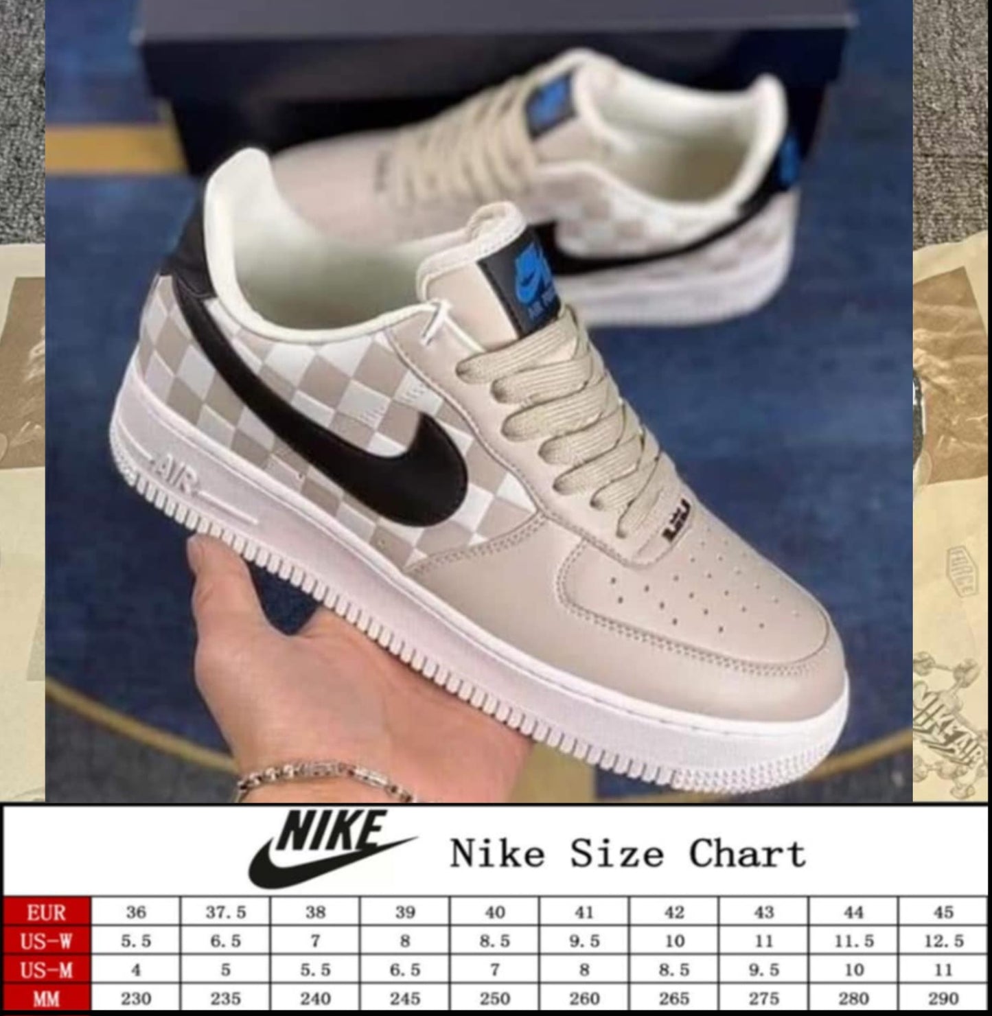 NKE Checkered Dunks