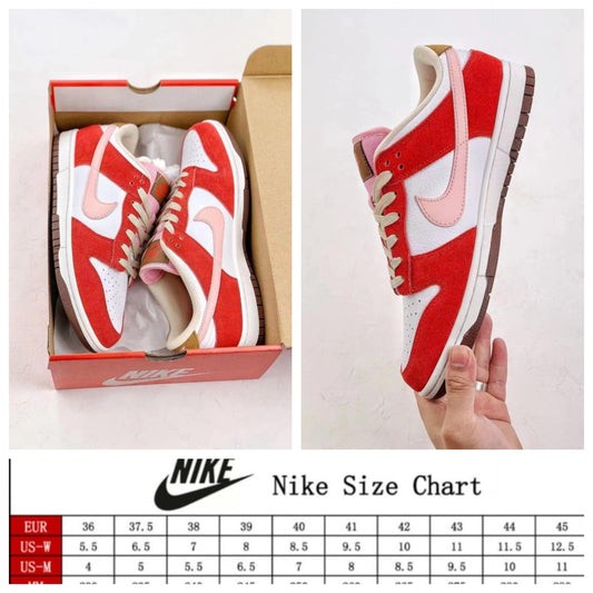 NKE Valentines Dunks Pink/Red/White