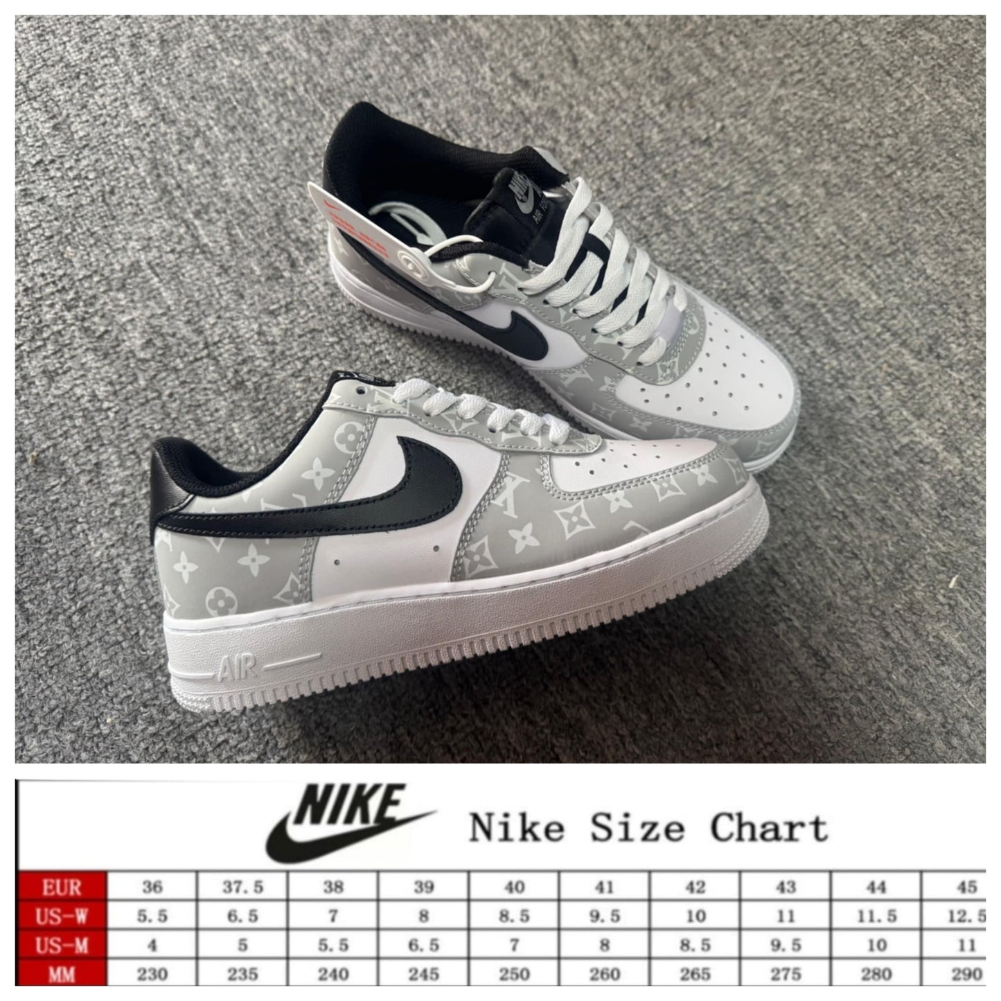 Nke Grey/Black Boujee Force