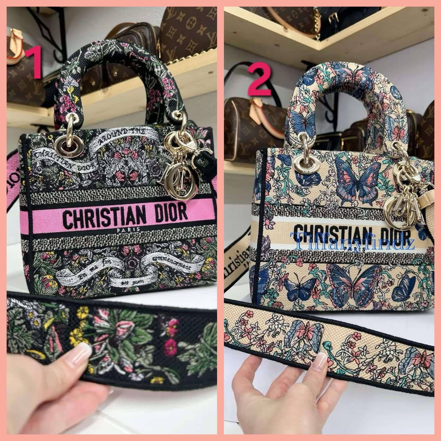 CD Floral/Butterfly Bags