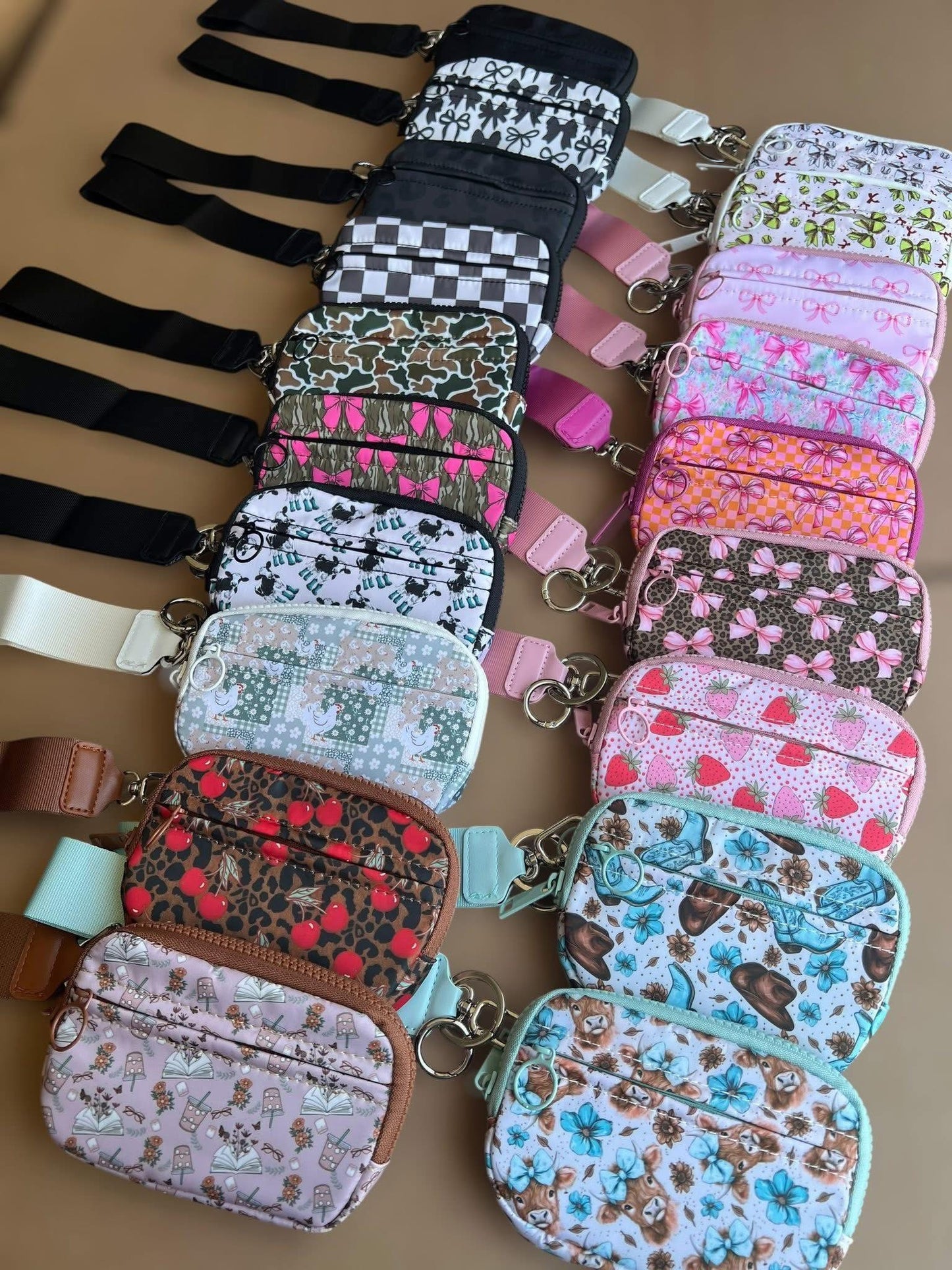 In stock "ready to ship" Keychain Wristlets