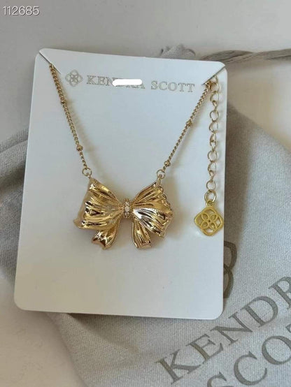 In stock - K scott bow necklace and earing set