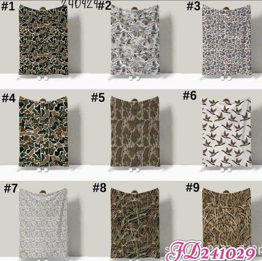 Camo blankets