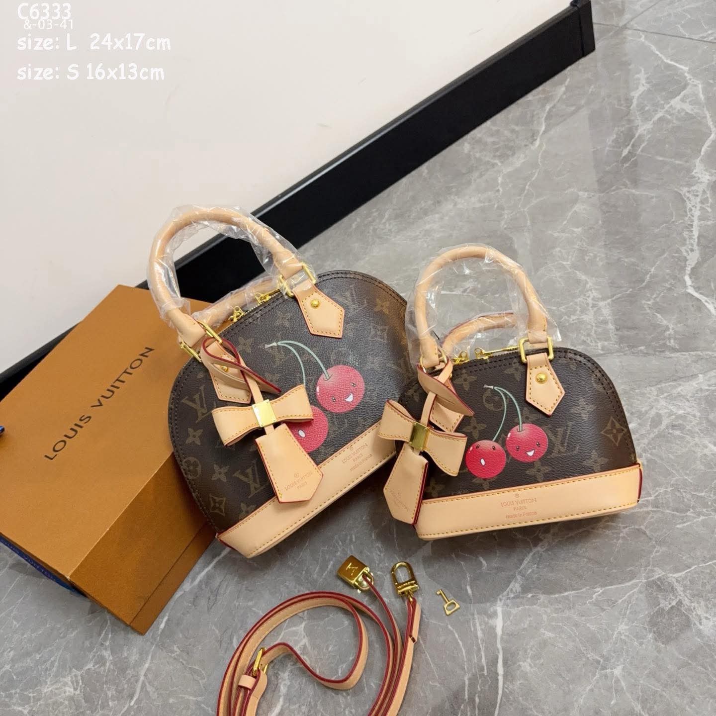Cherry collection small handbag