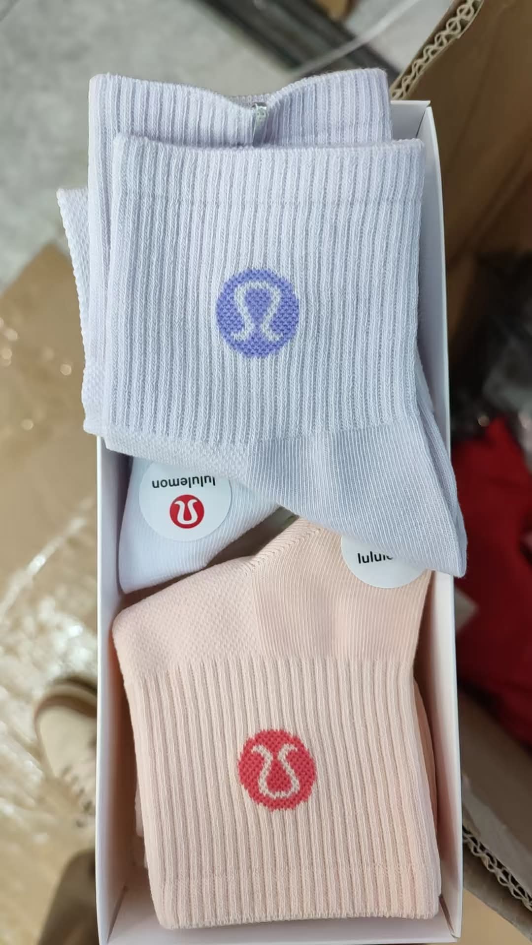 Socks w box Lu/Nke/Adi