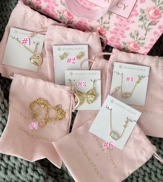 Pretty pink jewelry